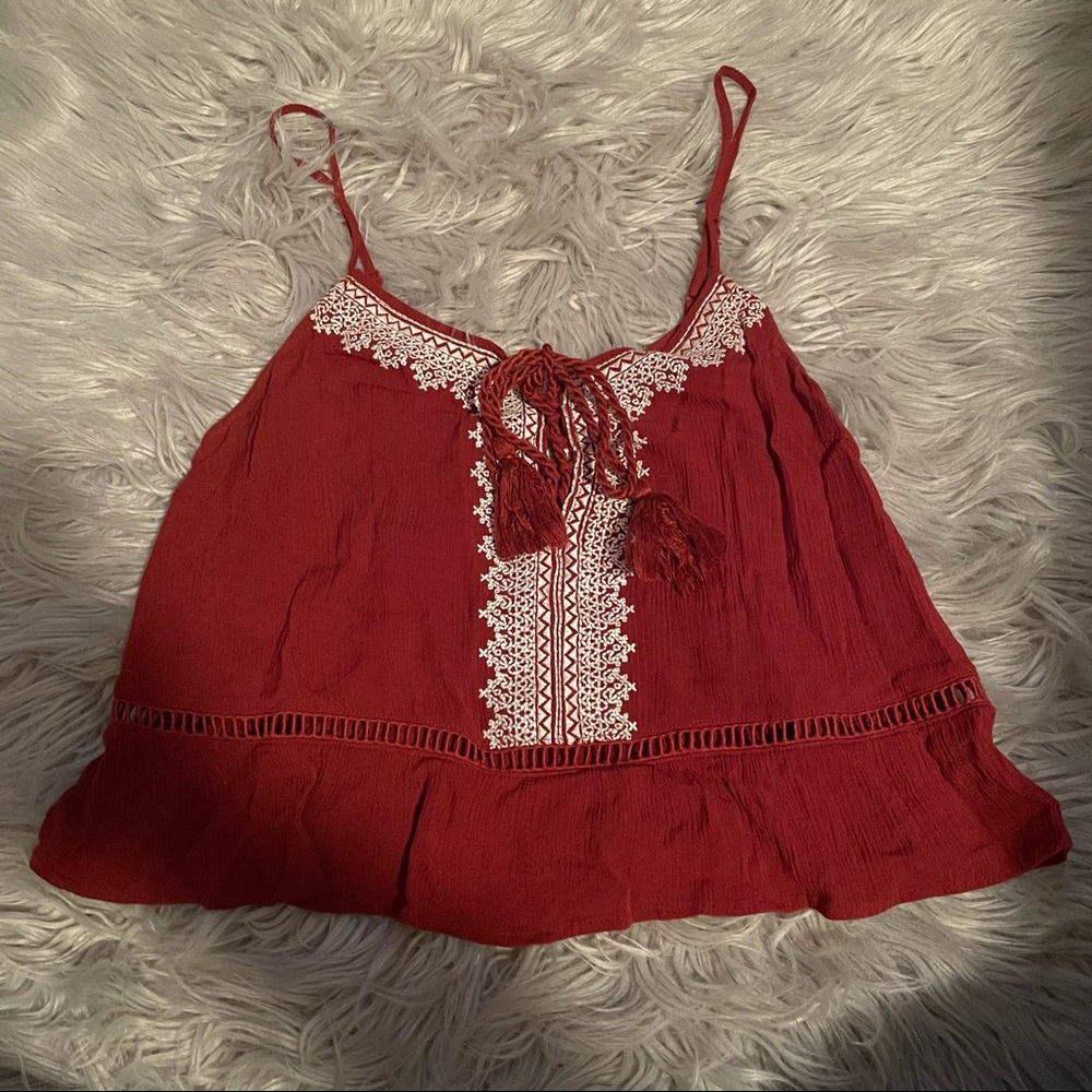 Forever 21 Lace Up Top